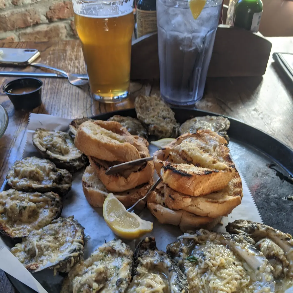 Chargrilled Oysters Rockefeller
