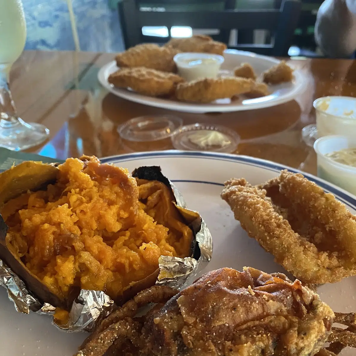 Sweet Potato with Soft Shell Crab