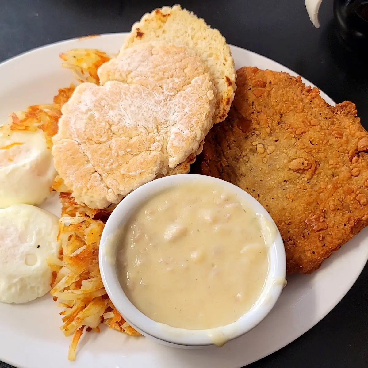 Chicken Fried Steak and Eggs