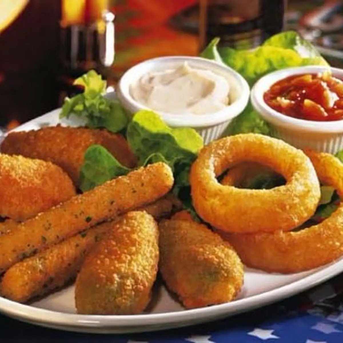 Onion Rings & Mozzarella Sticks