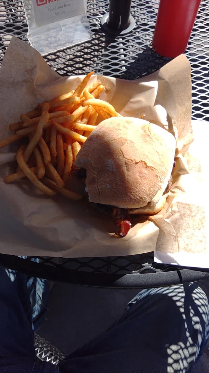 Green Chili Apricot Cheese Burger