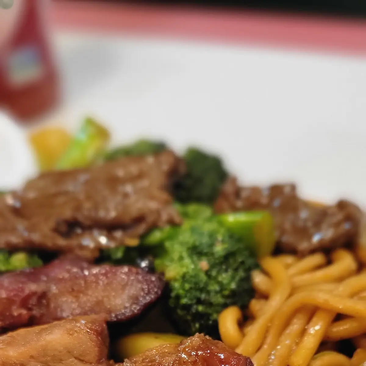 Two Meat Combo with More Chow Being Than White Rice