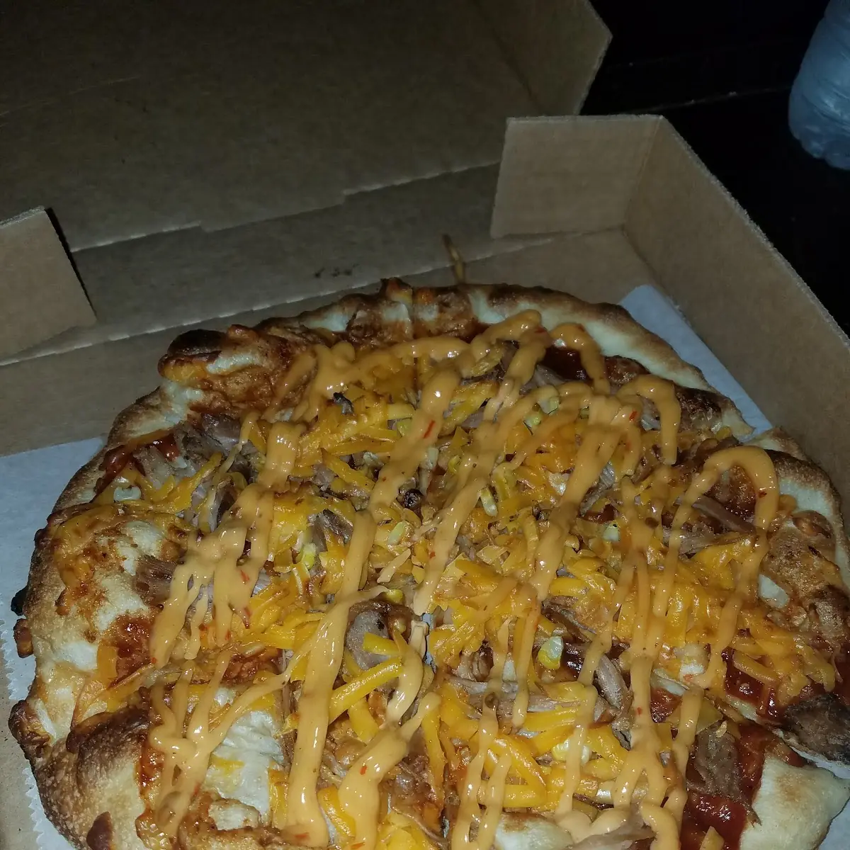 Smoked BBQ Pork & Corn Pizza