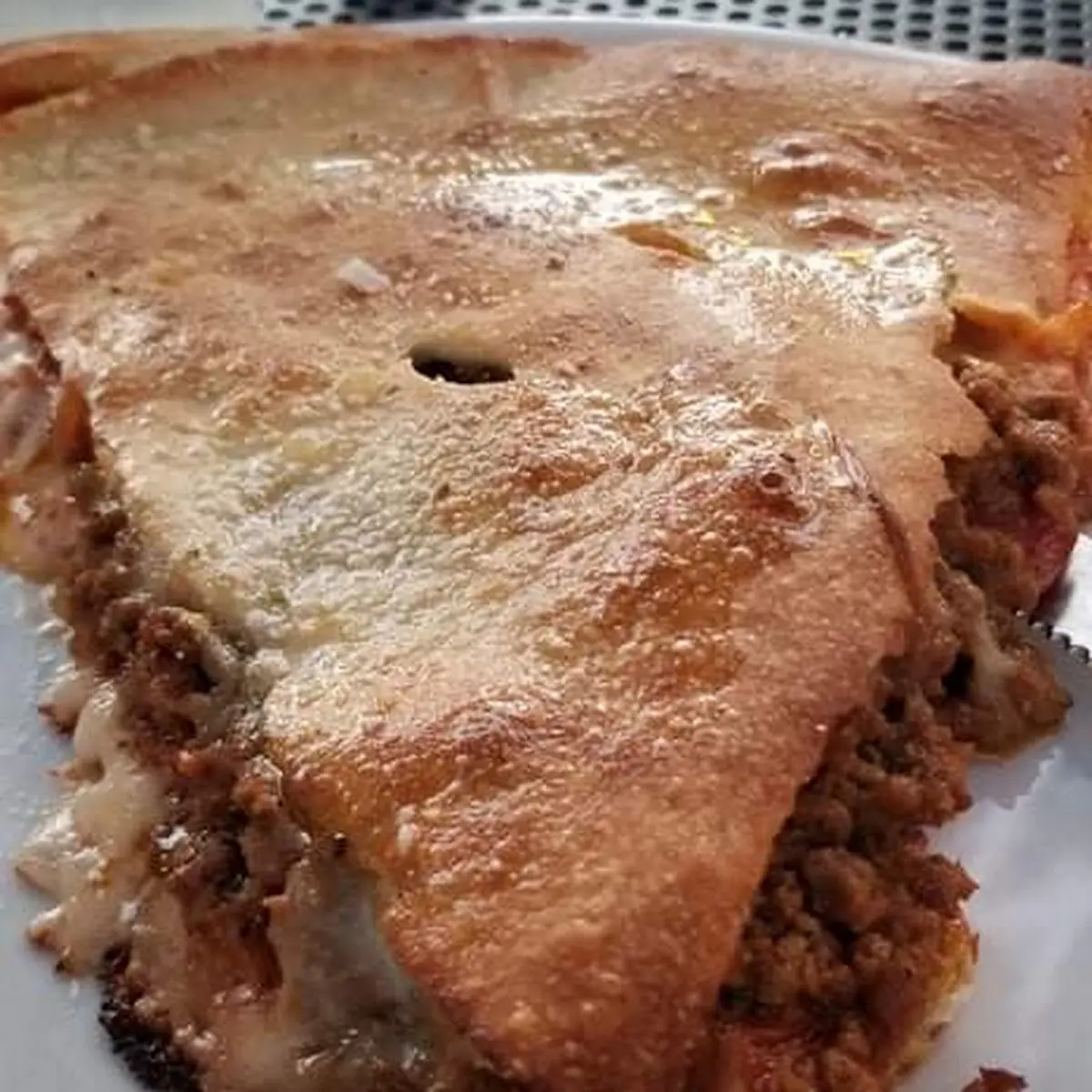 Meat Stuffed Pizza