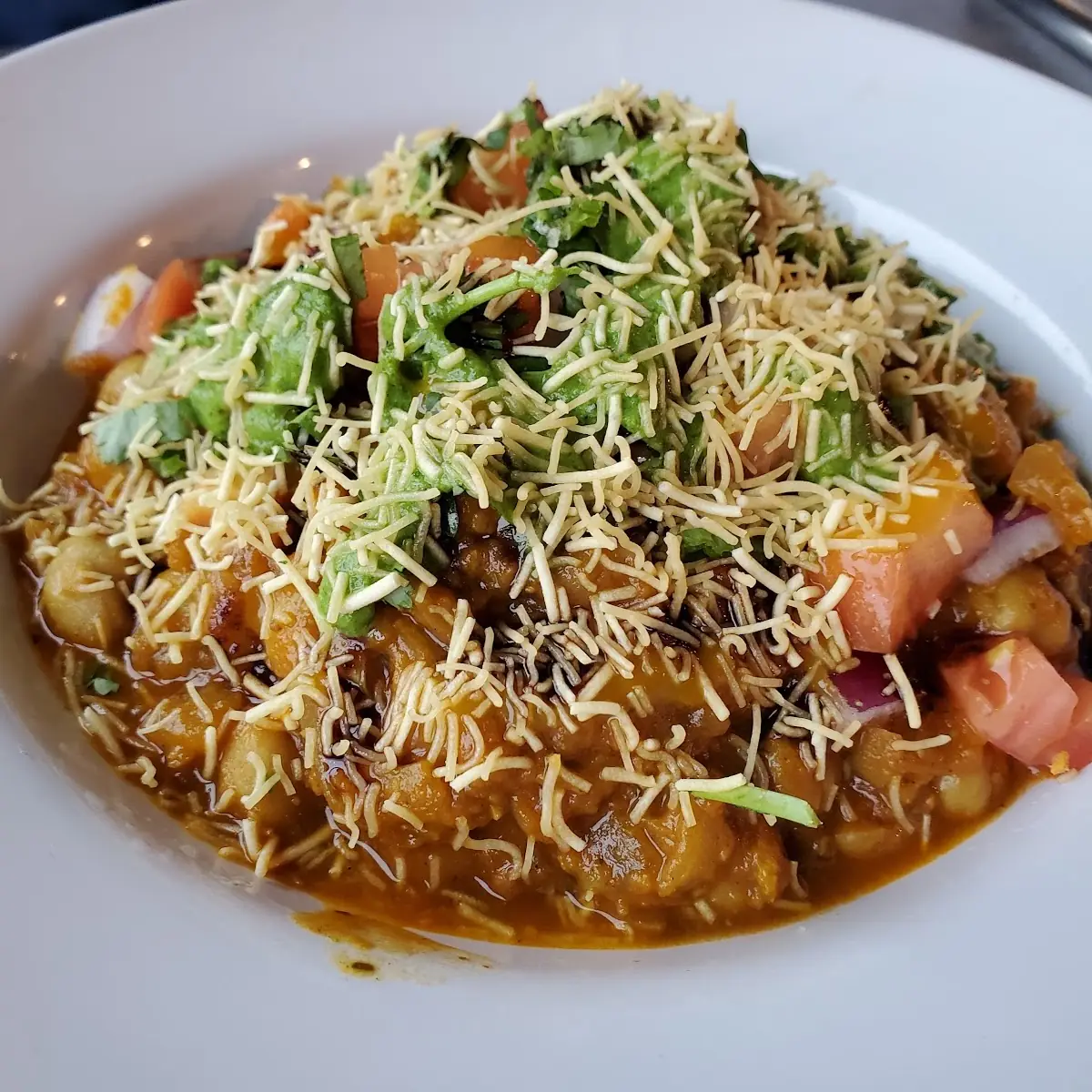 Golden Squash Tikki Chaat