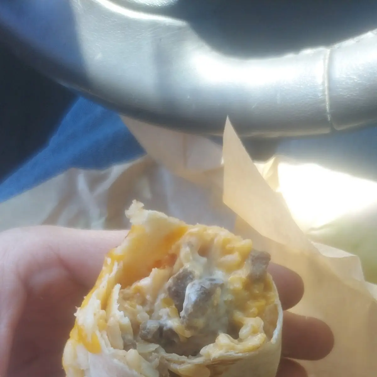 Grilled Steak and Cheese Burrito