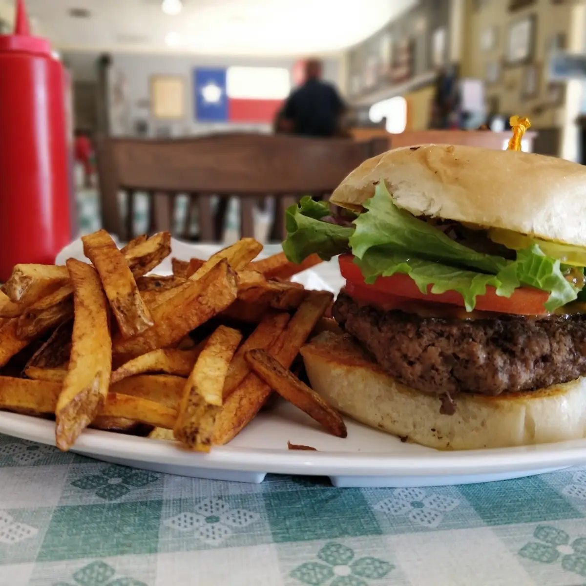Hamburger and Fries