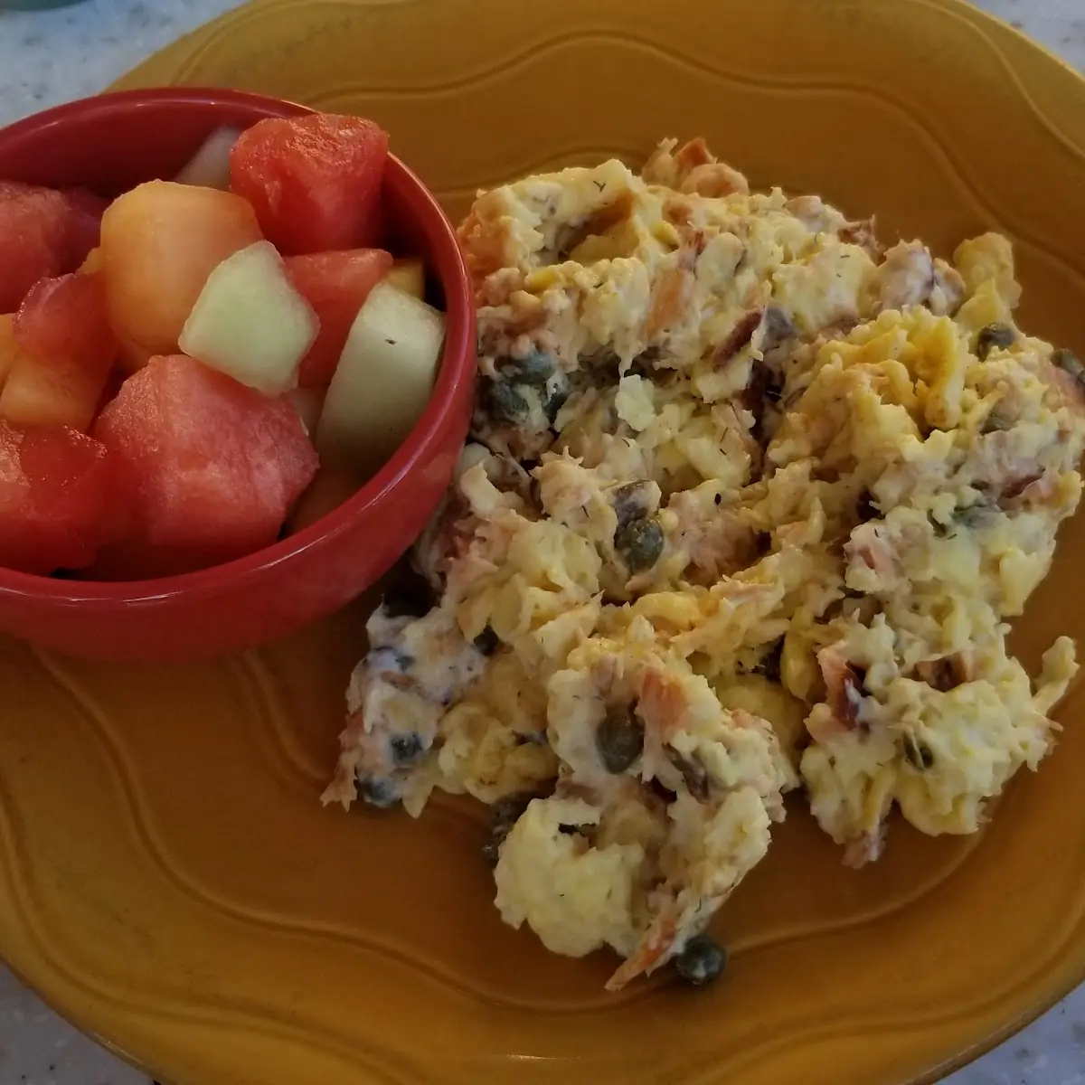 Smoked Salmon Scrambled Eggs