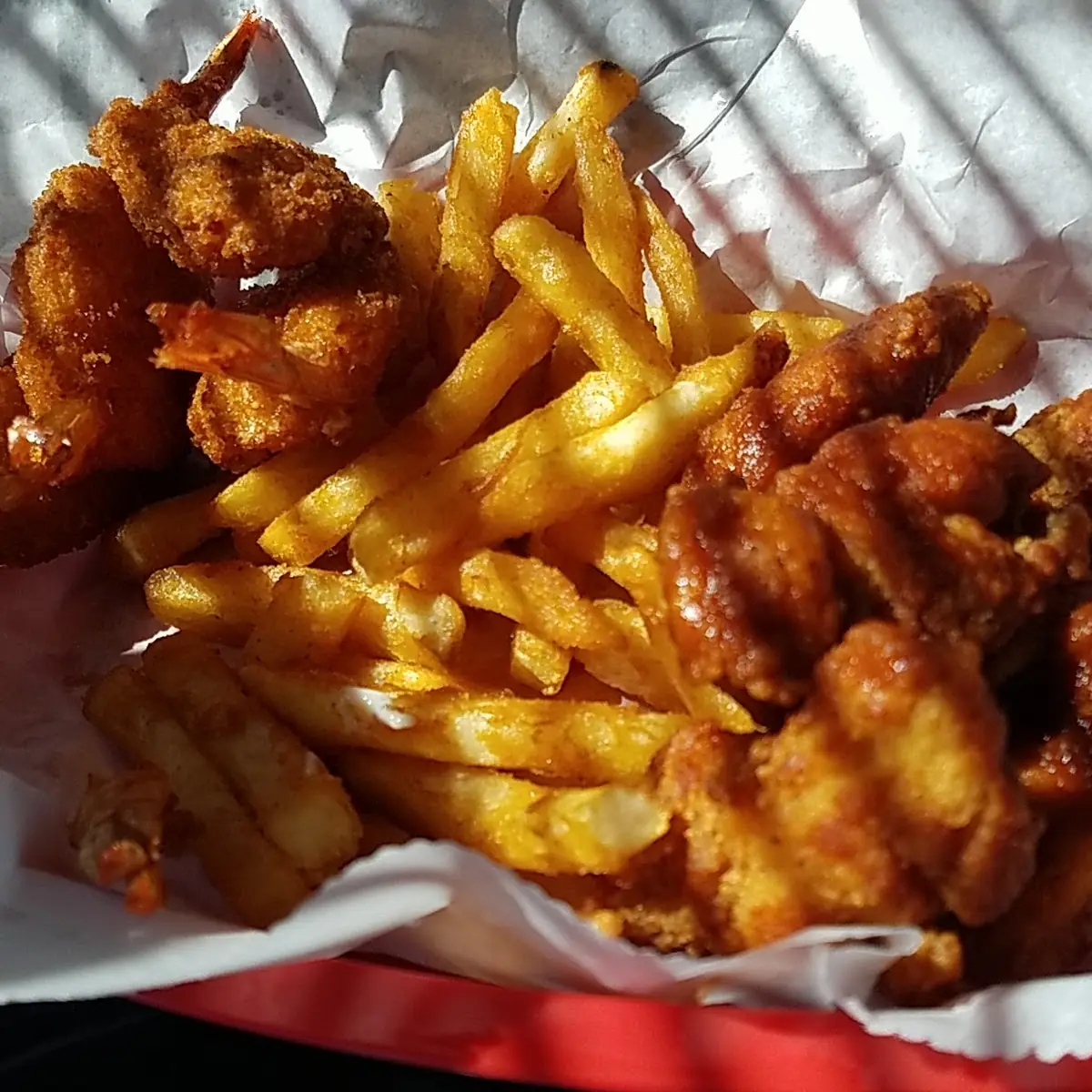 Boneless Wings Half Cajun Half Mango Habanero