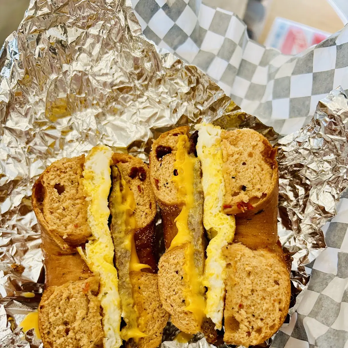 Tomato Basil Breakfast Bagel