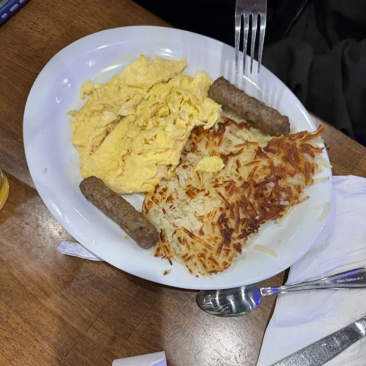 Scrambled Eggs and Hash Browns