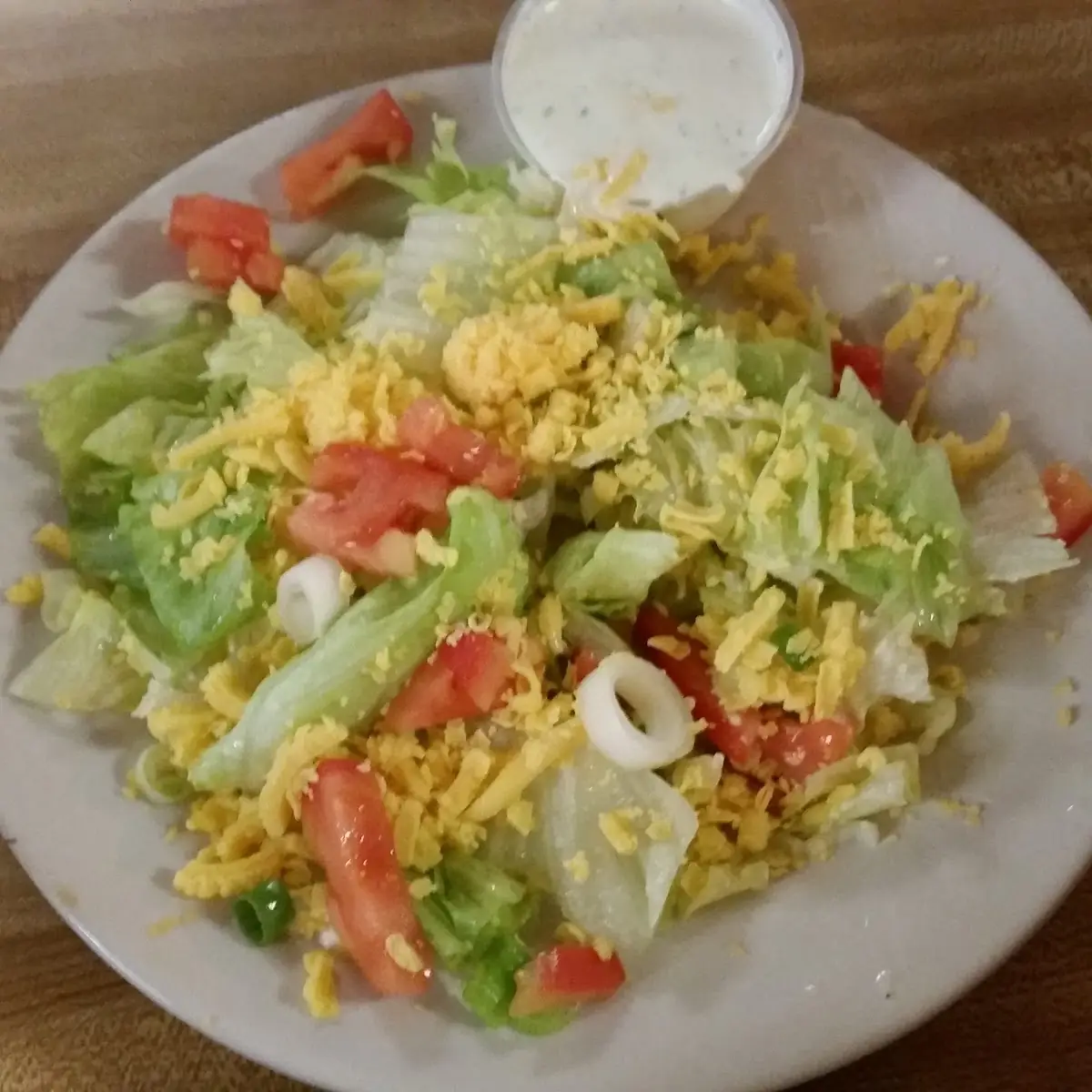 Salad with Ranch Dressing