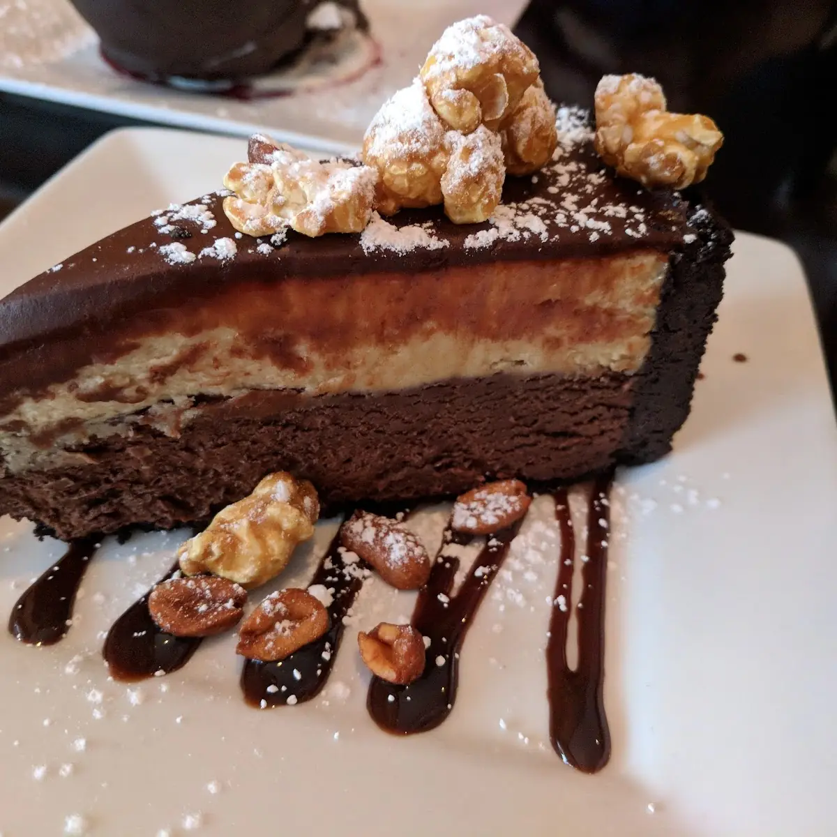 Chocolate Peanut Butter Mousse Cake