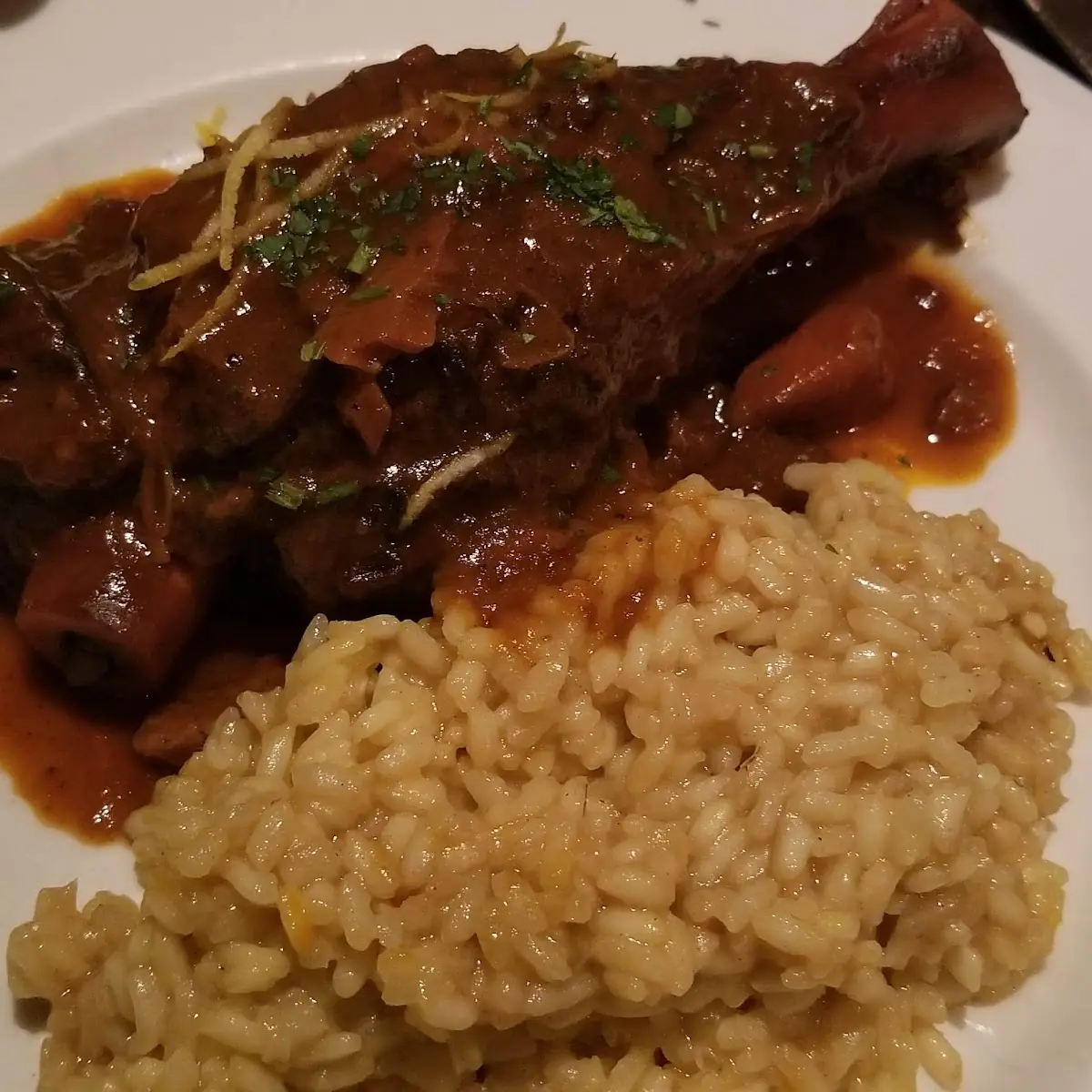 Lamb Shank with Risotto to Die For