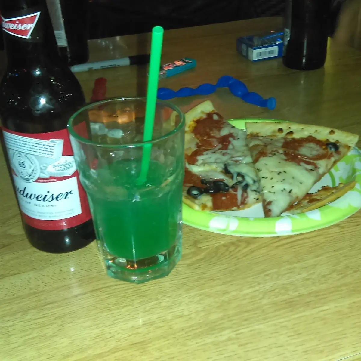 Pizza and Liquid Marijuana