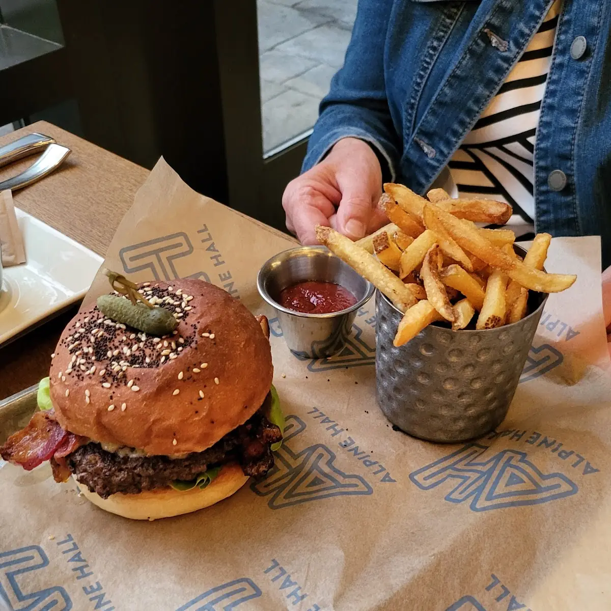 Burger and Fries
