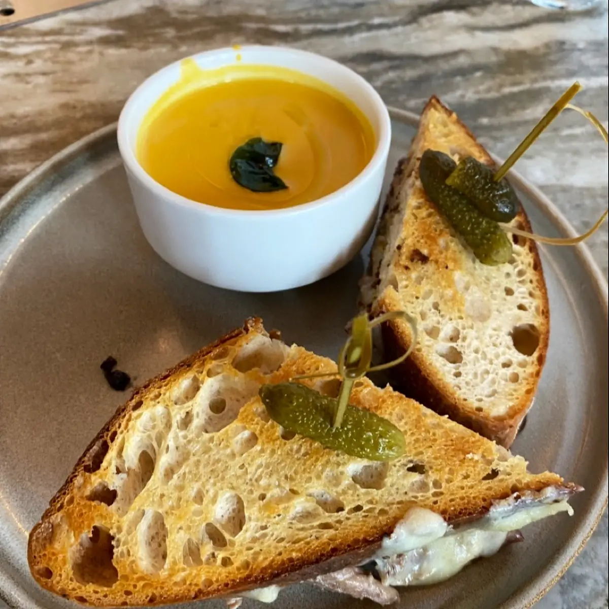 Duck Confit Grilled Cheese