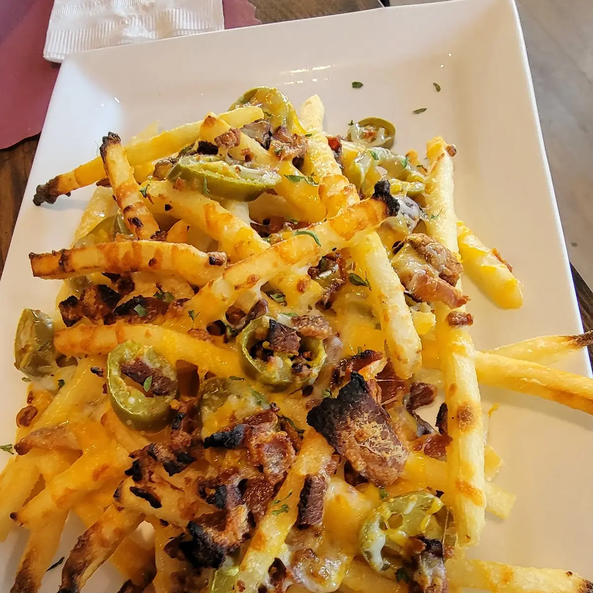 Loaded Fries with Cheese Bacon