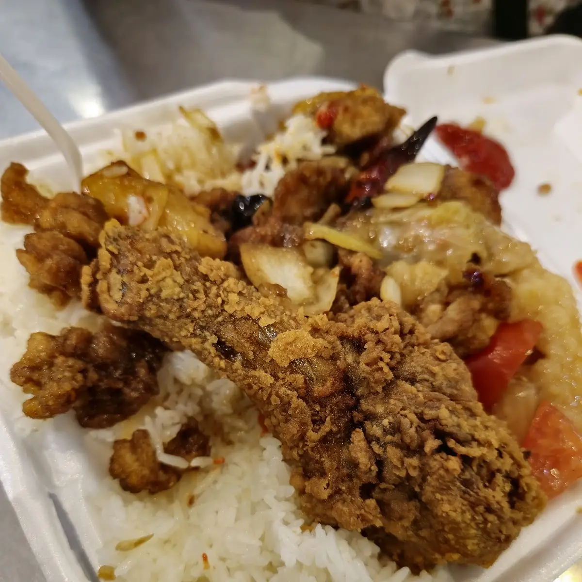 Fried Chicken with Rice