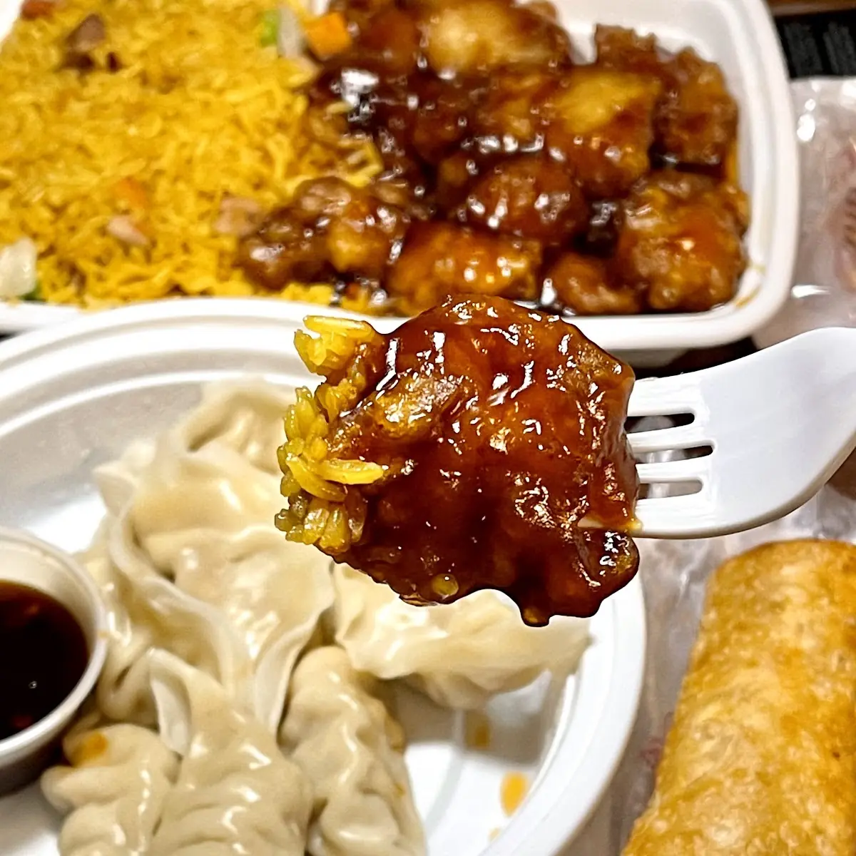 Steamed Chicken Dumplings with Dipping Sauce