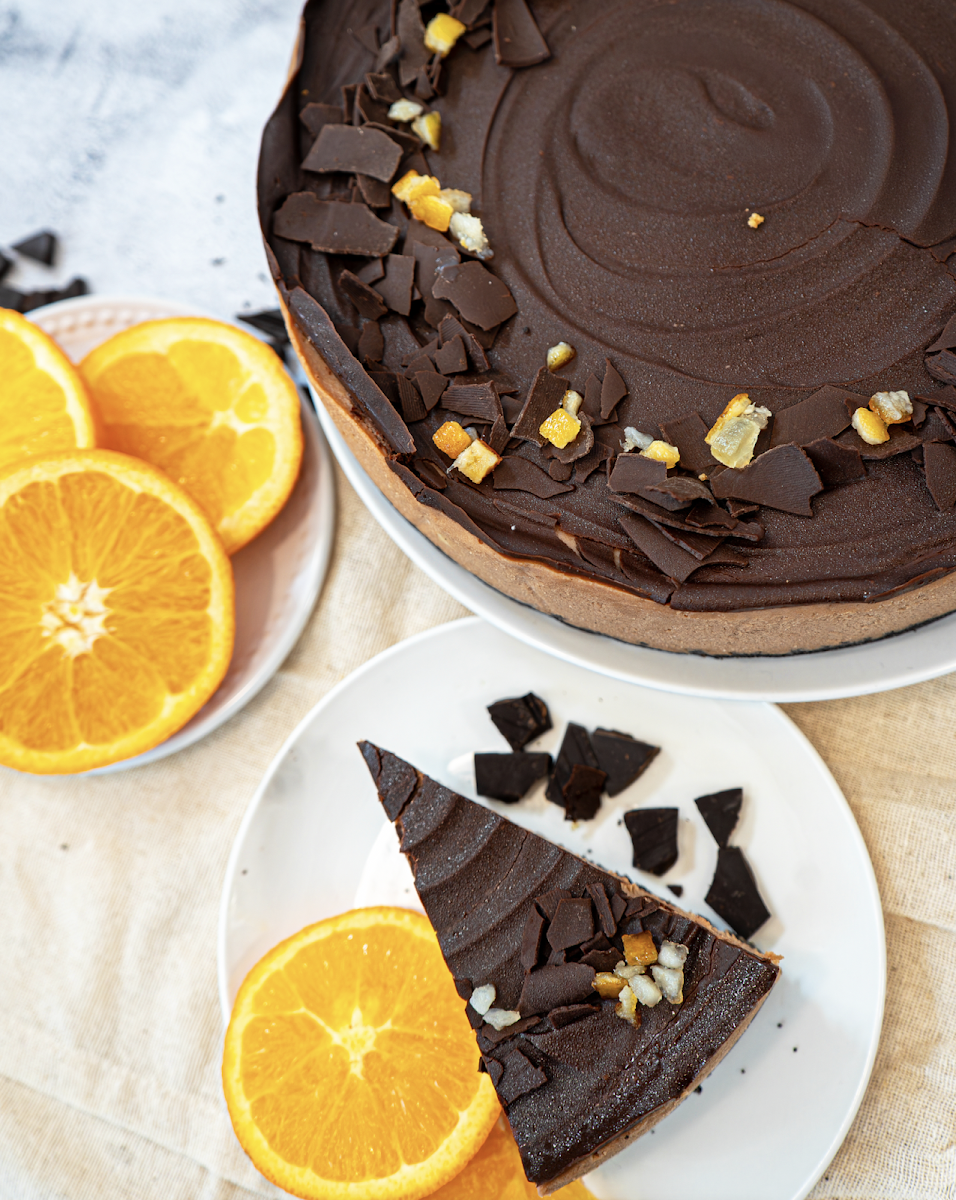 Chocolate Orange Cheesecake, Trees Organic Coffee University Dr