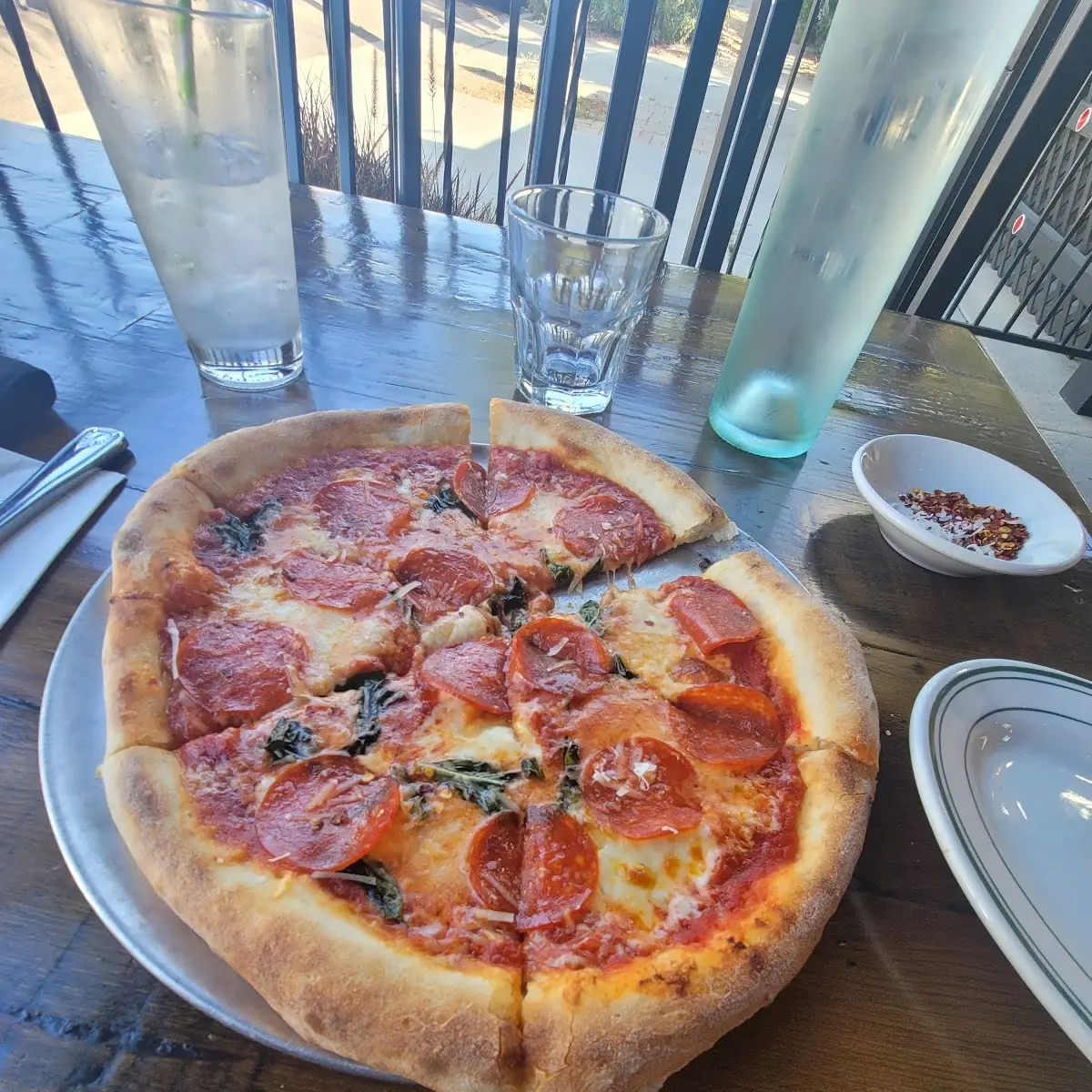 Three Cheese Pizza with Pepperoni