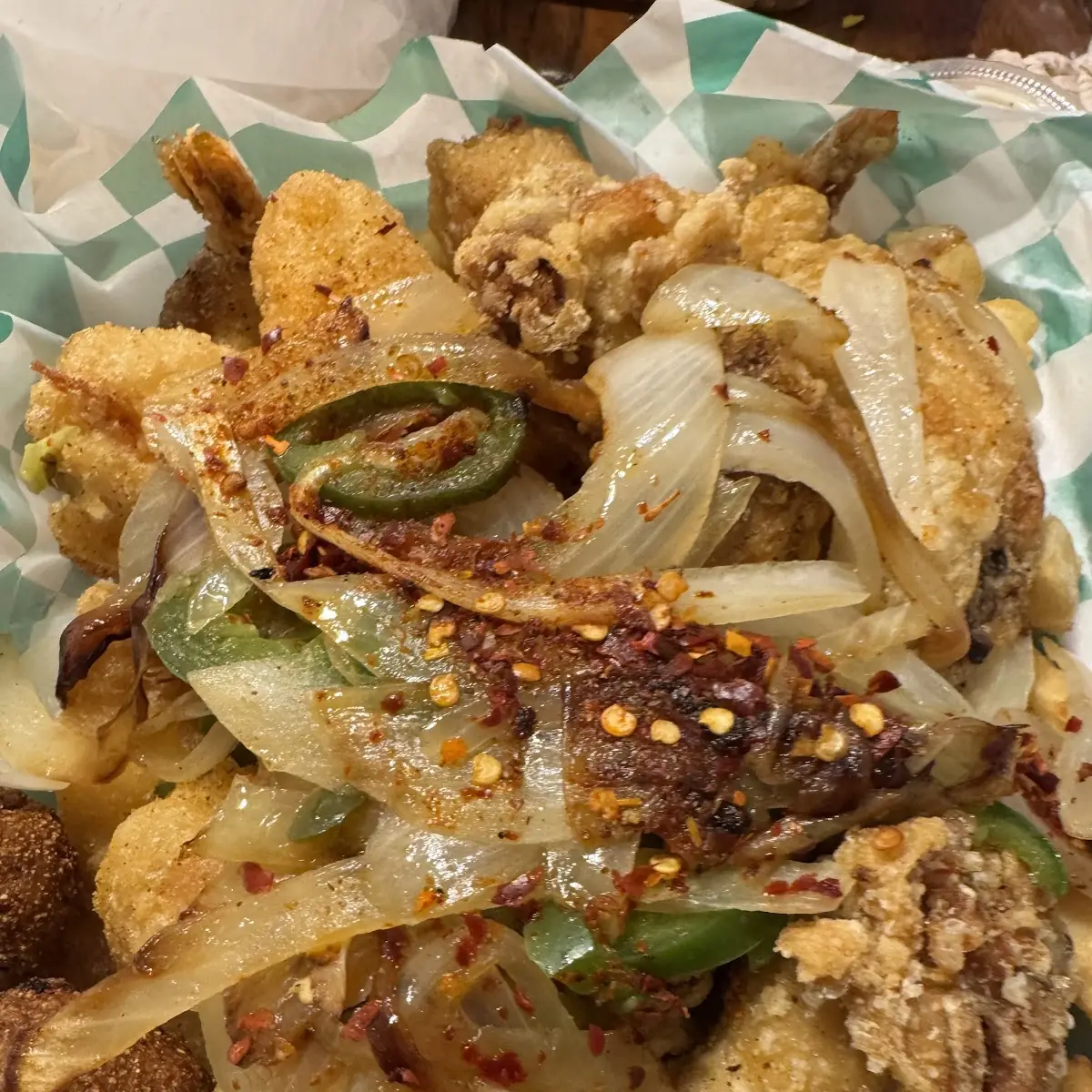 Salt N Pepper Chicken and Shrimp