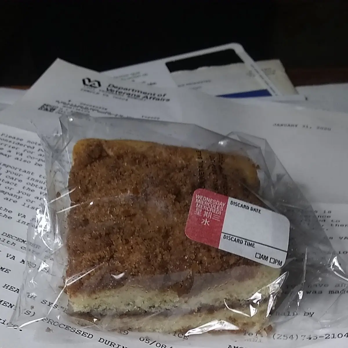 Coffee Cake Slice