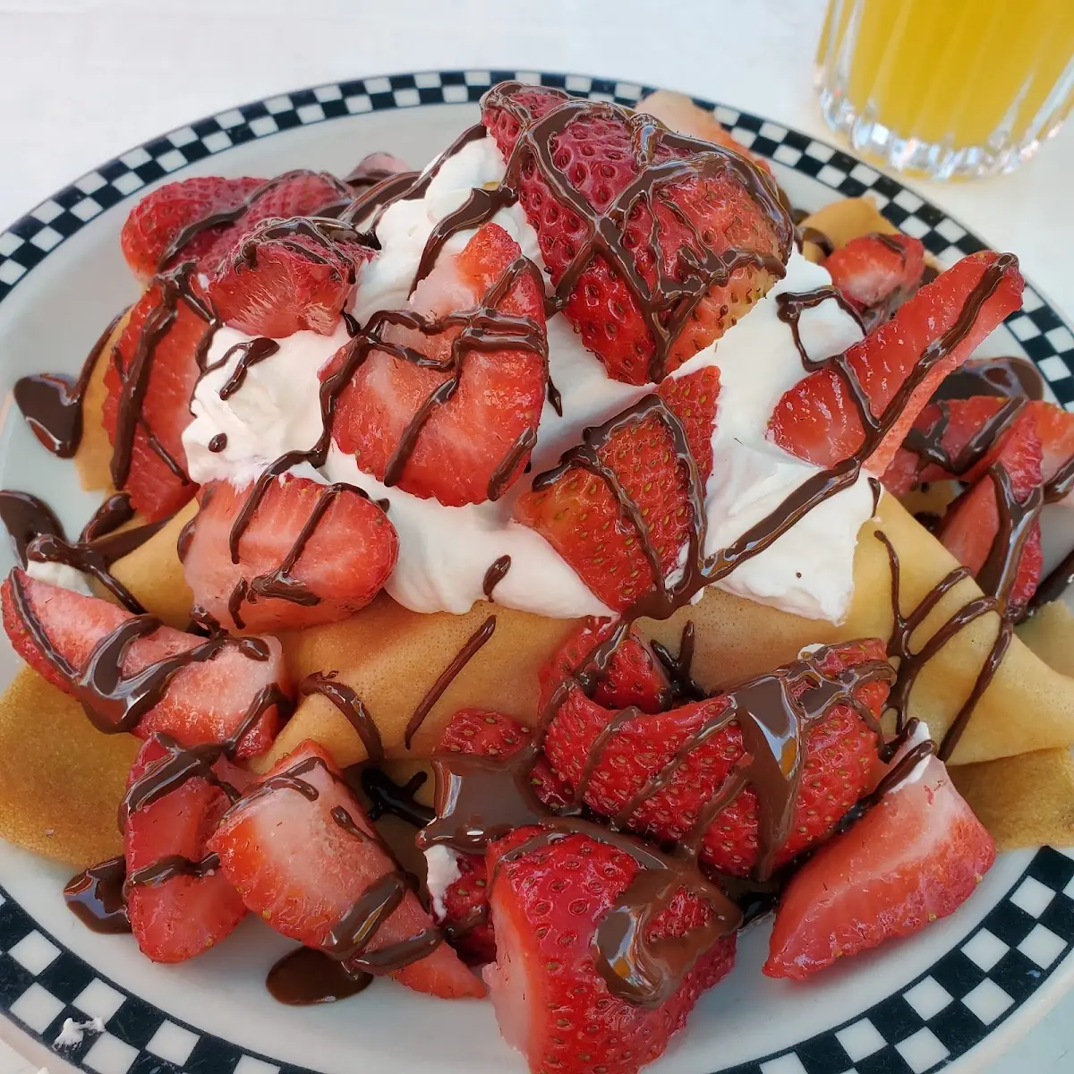 Chocolate Covered Strawberry Crepes