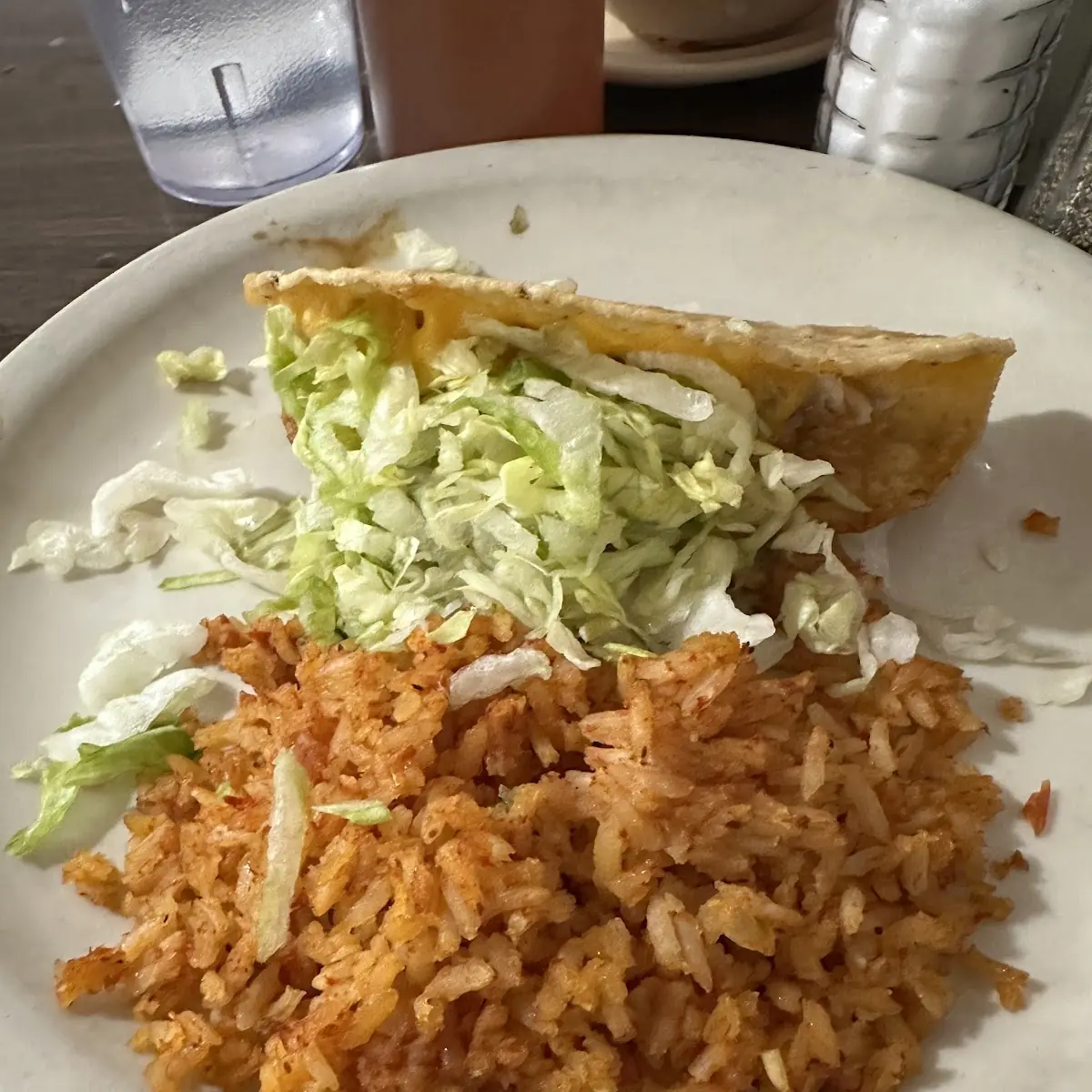 Spanish Rice and Crispy Taco