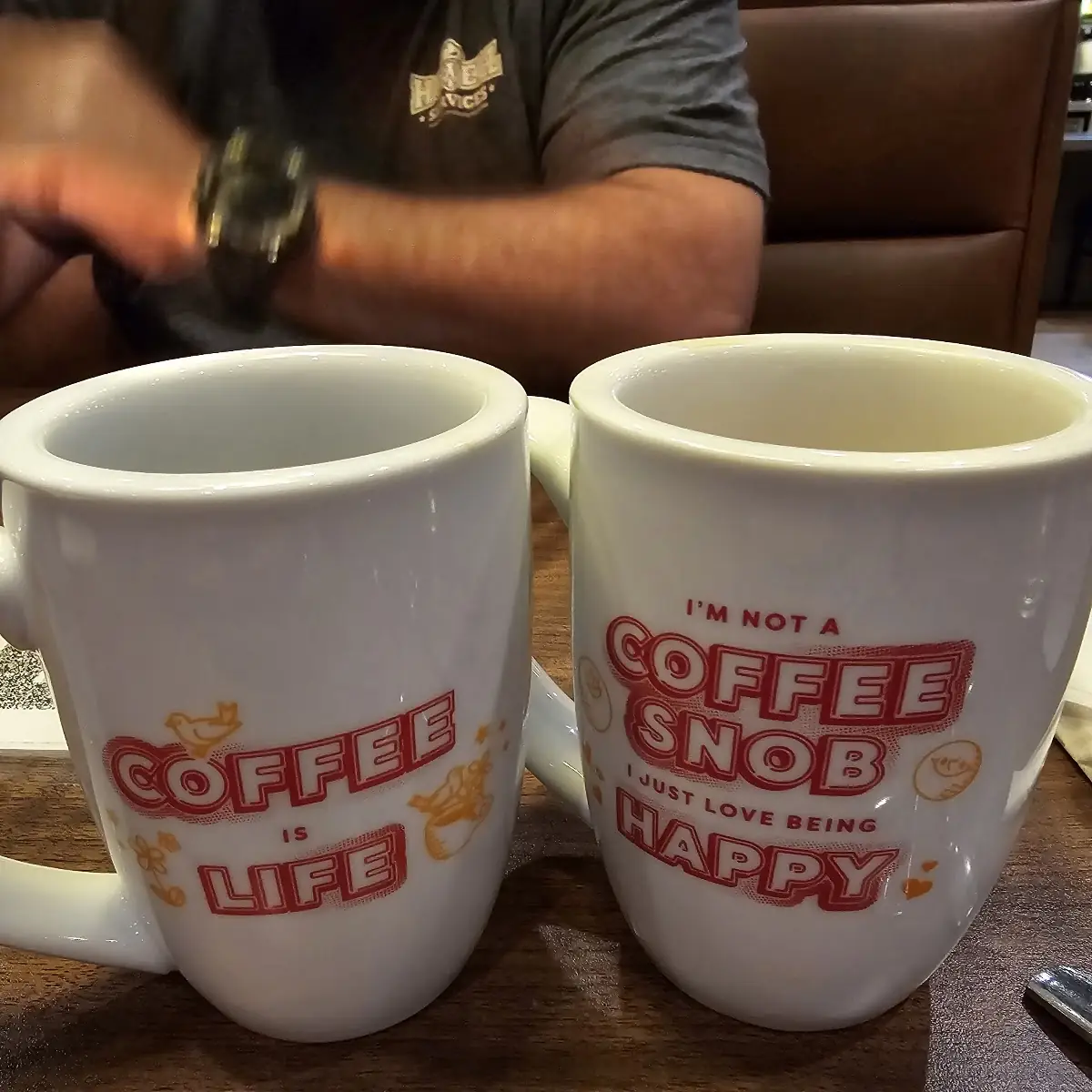 Hot Coffee in Ceramic Mug
