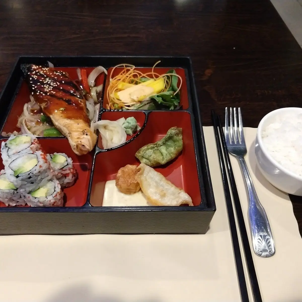 Teriyaki Salmon Bento Box