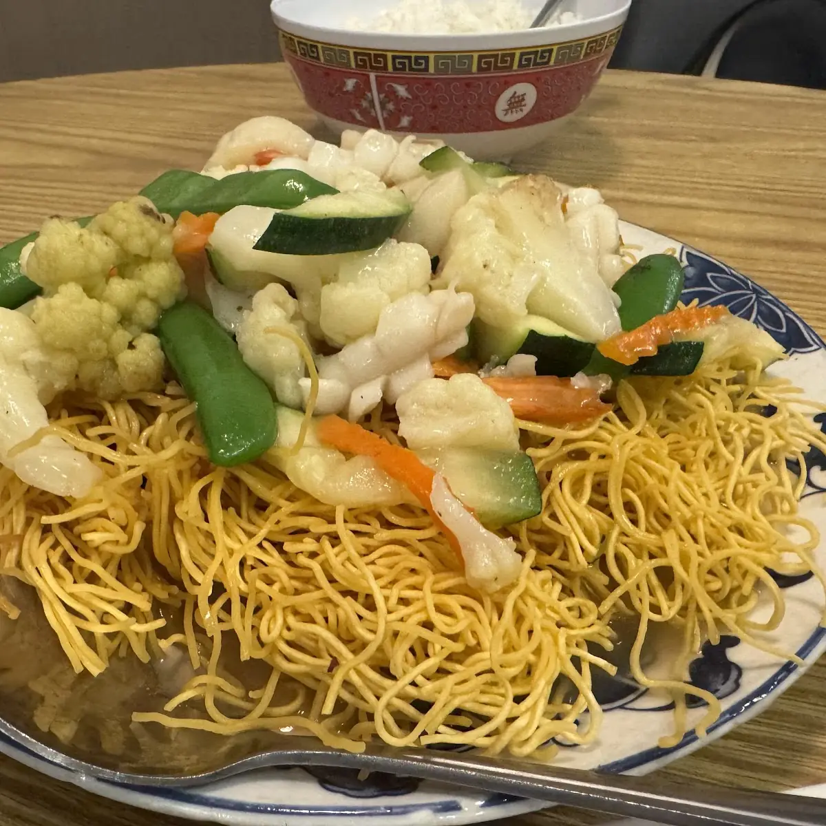 Seafood Pan Fried Noodles