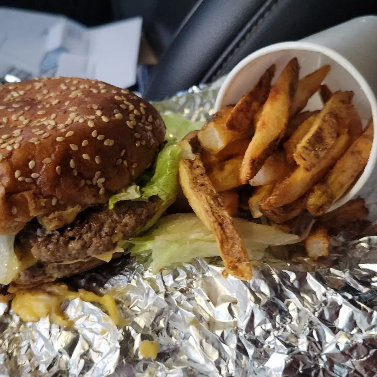 Double Cheeseburger Small Fried Fresh Cut Fries