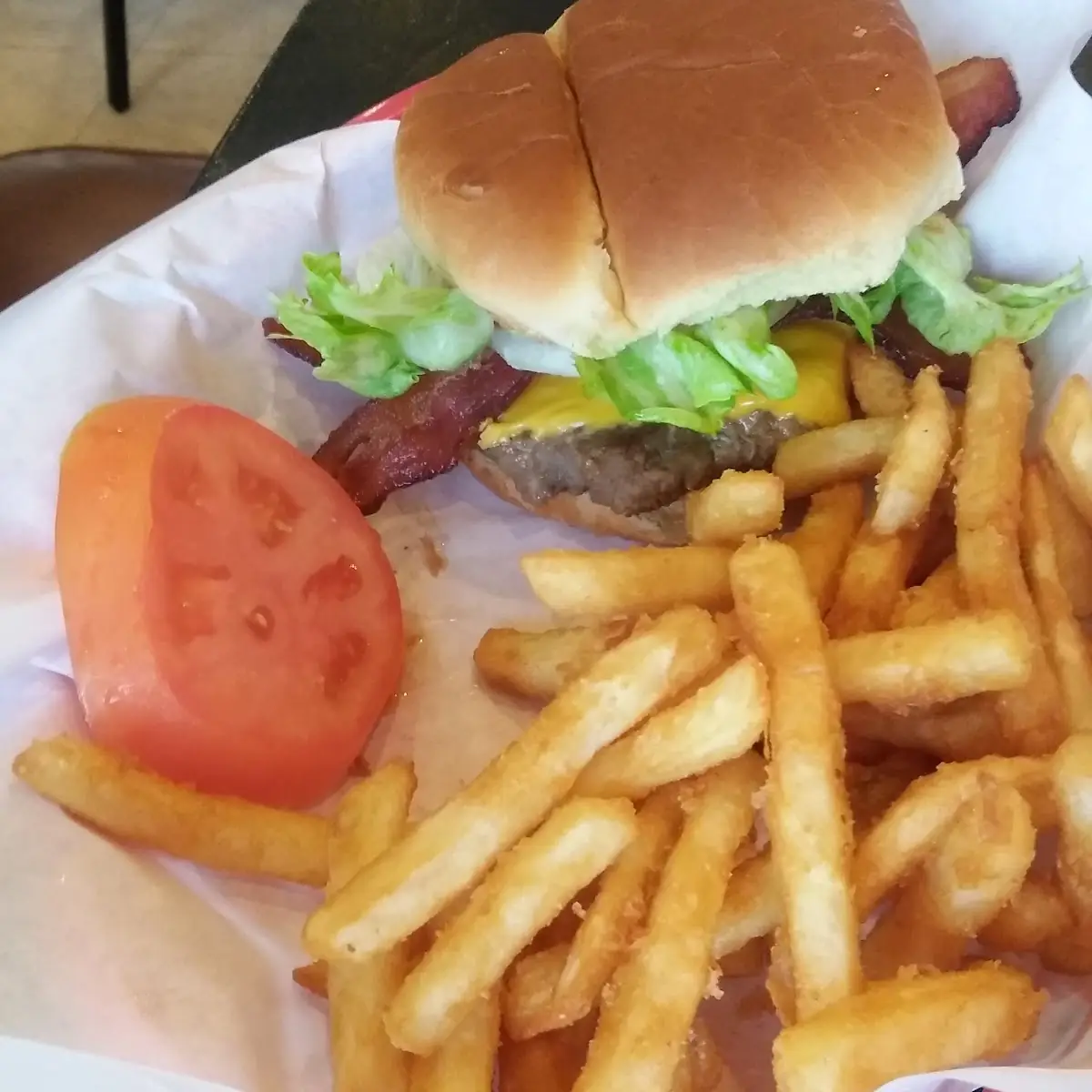 Bacon Cheeseburger with Fries