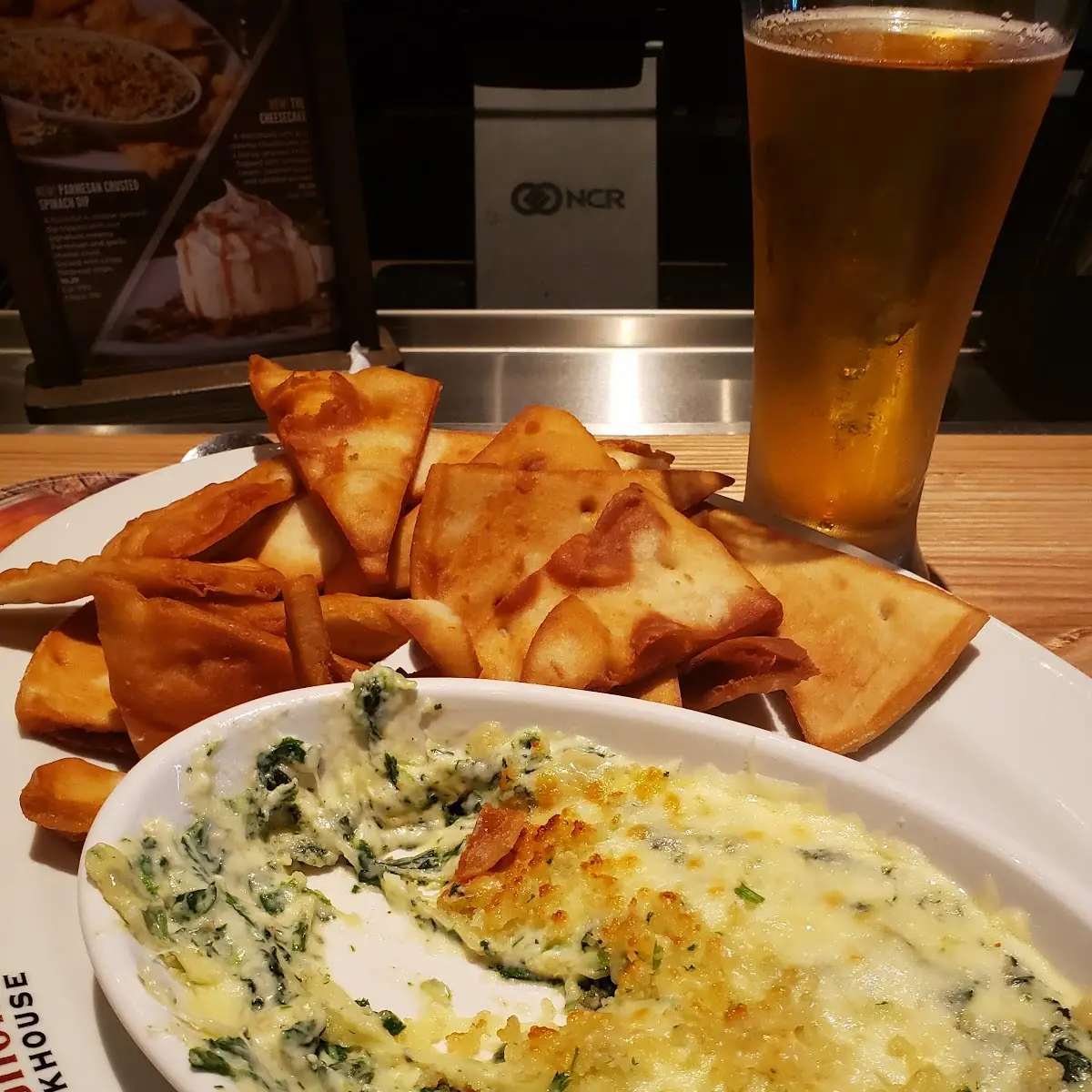 Parmesan Crusted Spinach Dip