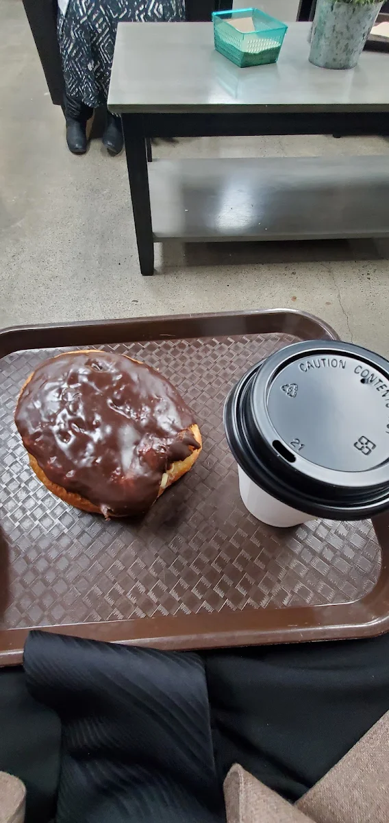 Iris Cream Donut and Coffee