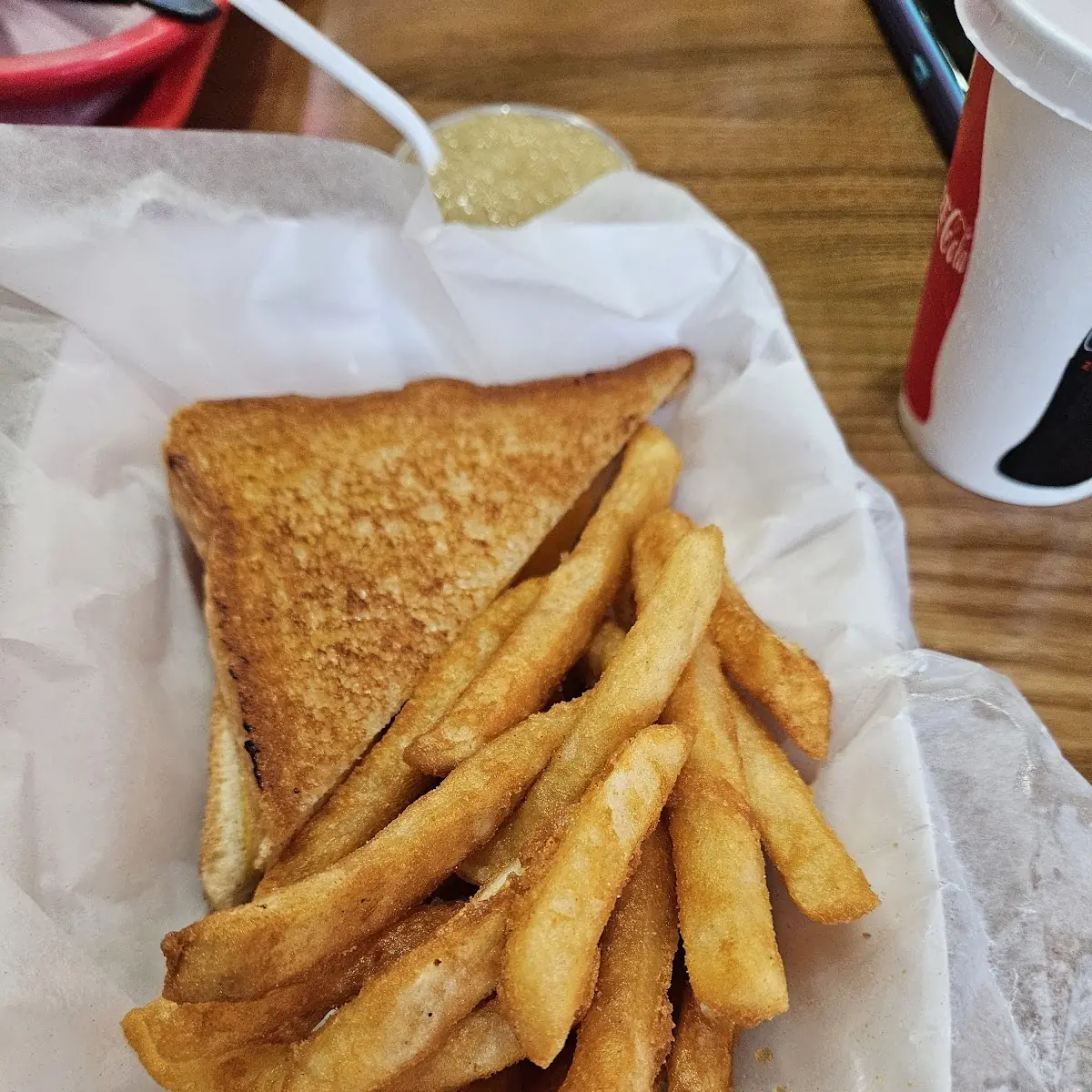 Grilled Cheese Half Sandwich