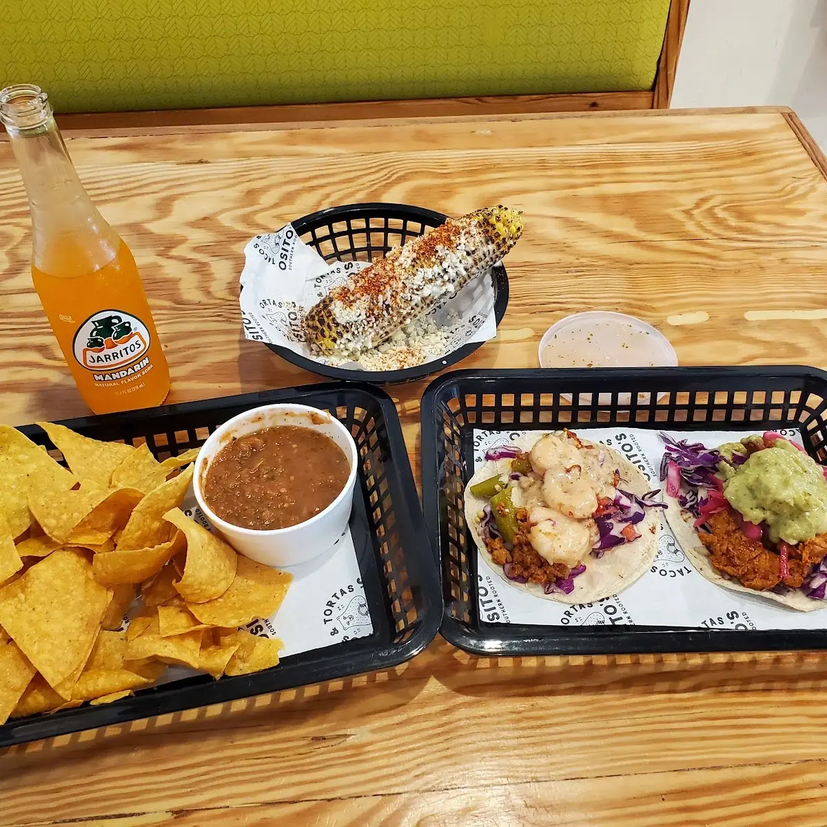 Chips Salsa Mexican Corn and Tacos