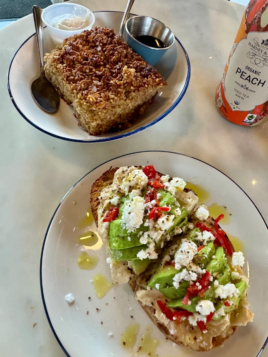Hummus and Avocado Toast