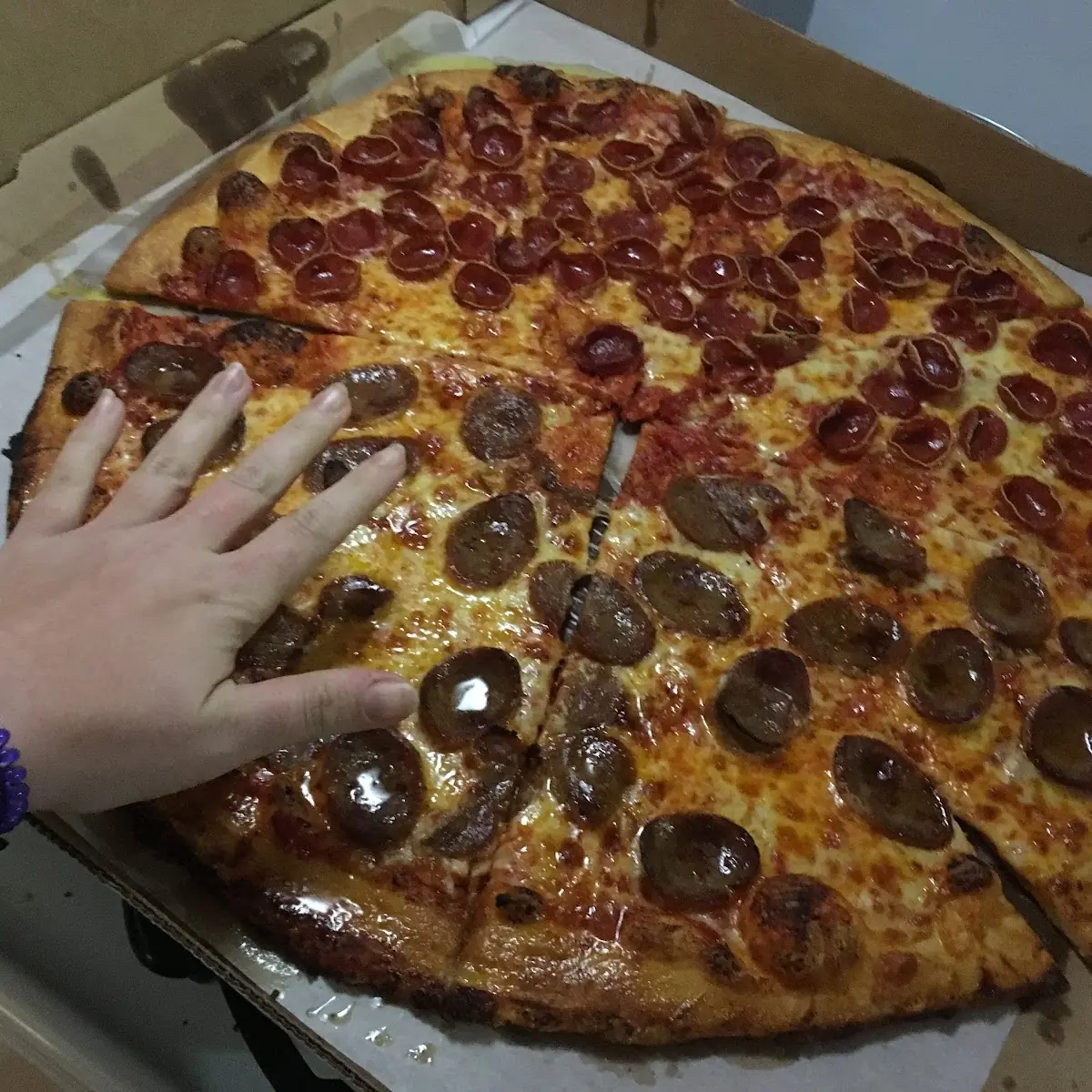 Pepperoni and Sausage Pizza