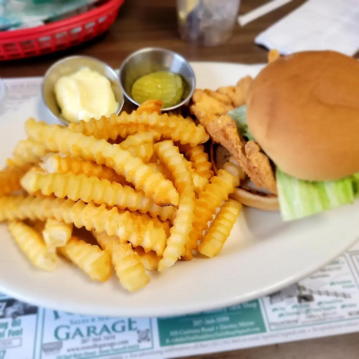 Bacon Ranch Chicken Burger