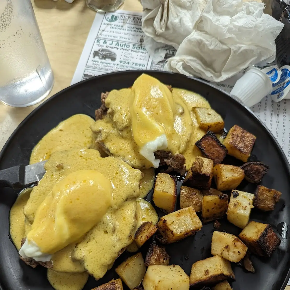 Shaved Steak Eggs Benedict