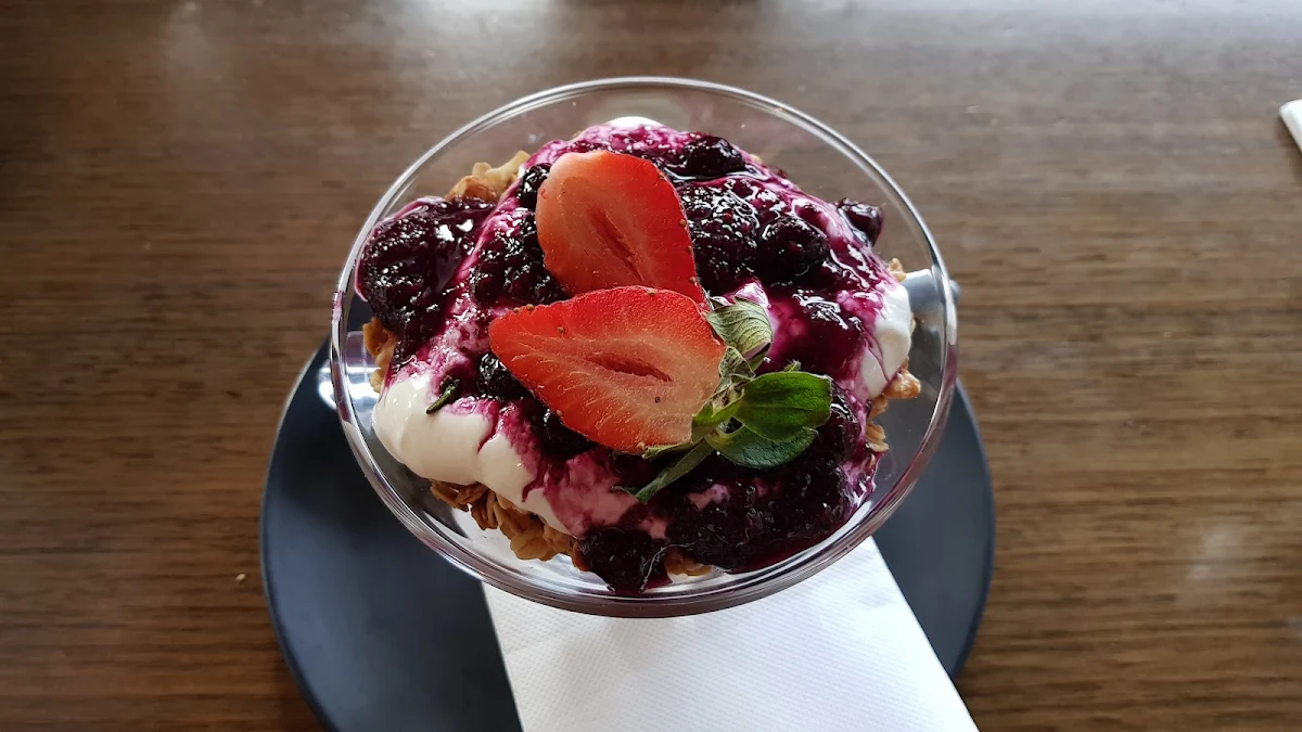 Icecream with Berries, Newmason Eat Drink Relax