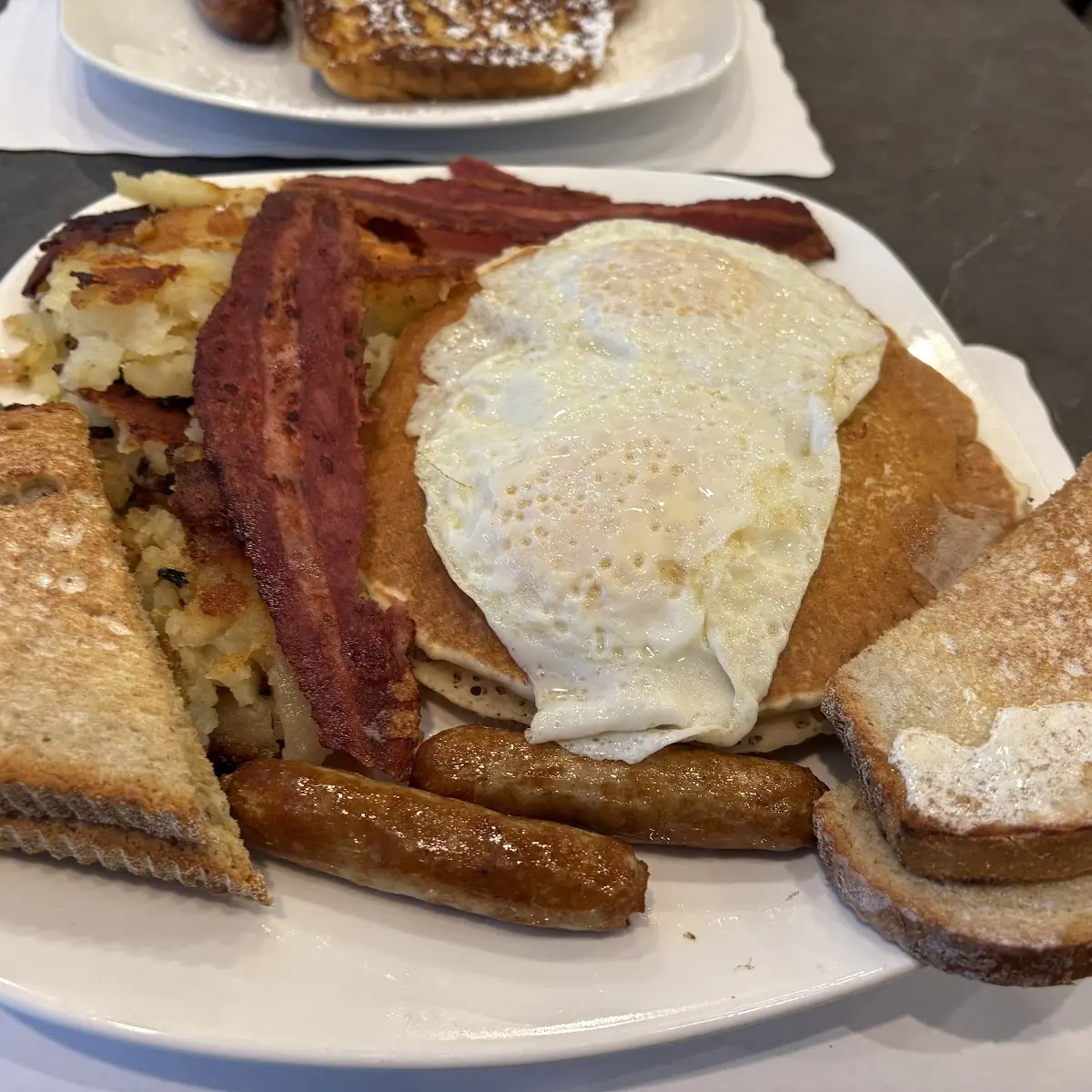 Porkie’S Omelets Pork Roll Bacon Peppers & Onions
