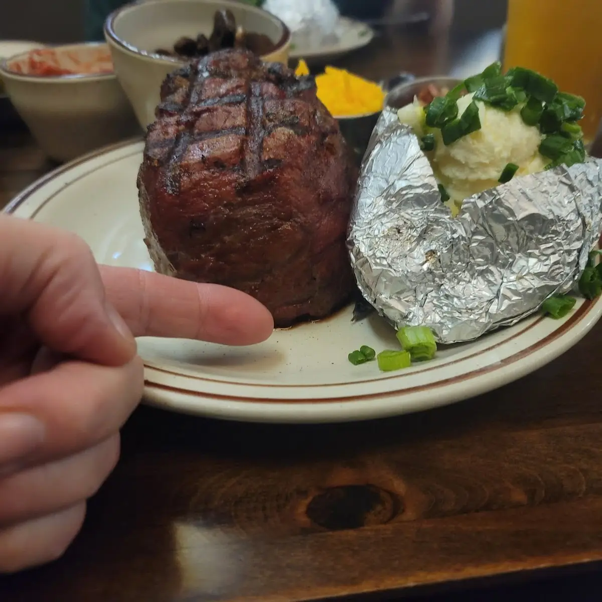 Red Oak-Grilled Ribeye Plate