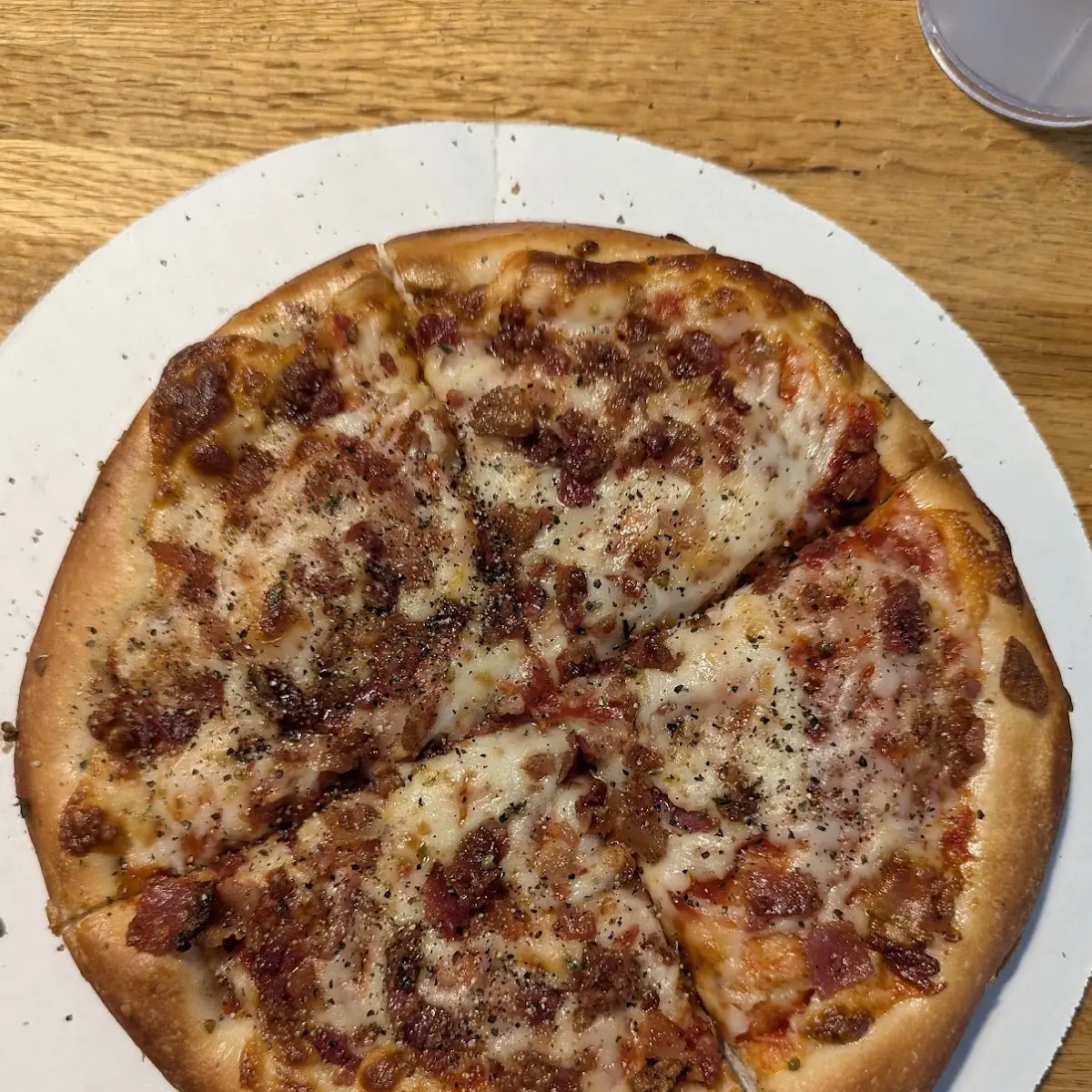 Personal Pizza with Bacon