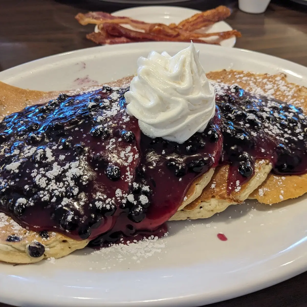 Blueberry Pancakes Bacon Ect