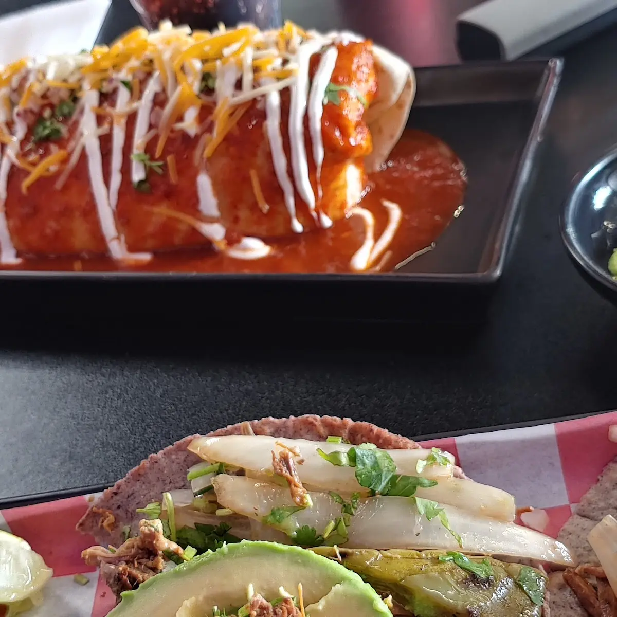 Burrito En Salsa and Super Tacos
