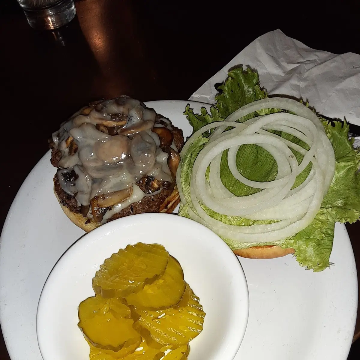 Mushroom and Swiss Burger